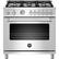 Front. Bertazzoni - 5.9 Cu. Ft. Freestanding Gas Convection Range - Stainless Steel.