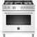 Front. Bertazzoni - 5.9 Cu. Ft. Freestanding Gas Convection Range - Matte White.