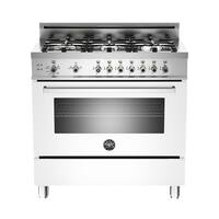 Bertazzoni - 4.4 Cu. Ft. Freestanding Gas Convection Range - White - Front_Zoom