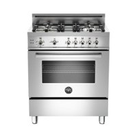 Bertazzoni - 3.6 Cu. Ft. Freestanding Gas Convection Range - Stainless steel - Front_Zoom