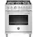 Front. Bertazzoni - 4.7 Cu. Ft. Freestanding Gas Convection Range - Stainless Steel.