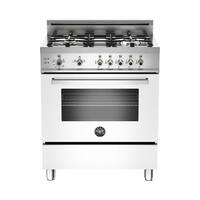 Bertazzoni - 3.6 Cu. Ft. Freestanding Gas Convection Range - White - Front_Zoom