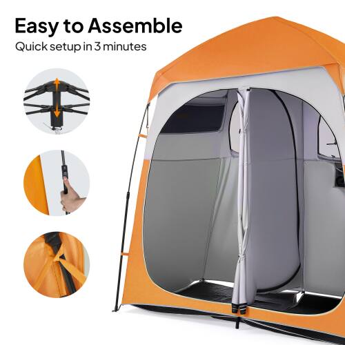Easy to Assemble  
Quick setup in 3 minutes