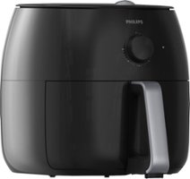 Philips - Airfryer XXL, Twin TurboStar, Avance Collection- Black - Black - Front_Zoom