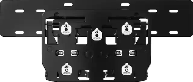 Front. Samsung - No Gap Wall Mount for Samsung 75" Q Series TVs - Black.