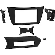 Front. Metra - Dash Kit for Select 2012-2015 Mercedes-Benz C DIN DDIN - Black.