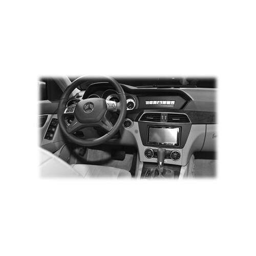 Alt View 11. Metra - Dash Kit for Select 2012-2015 Mercedes-Benz C DIN DDIN - Black.