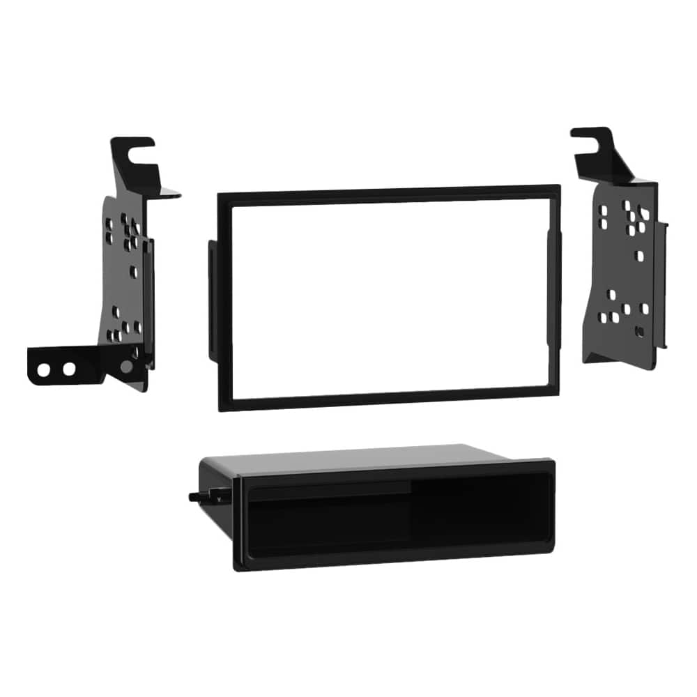 Front. Metra - Dash Kit for Select 2005-2015 Nissan and 2009 Suzuki Equator DIN DDIN - Black.