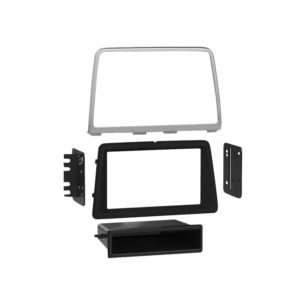 Front. Metra - Dash Kit for Select 2018-2019 Hyundai Sonata DIN - Black.