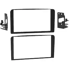 Front. Metra - Dash Kit for Select 2001-2002 Cadillac Escalade Escalade DDIN - Black.