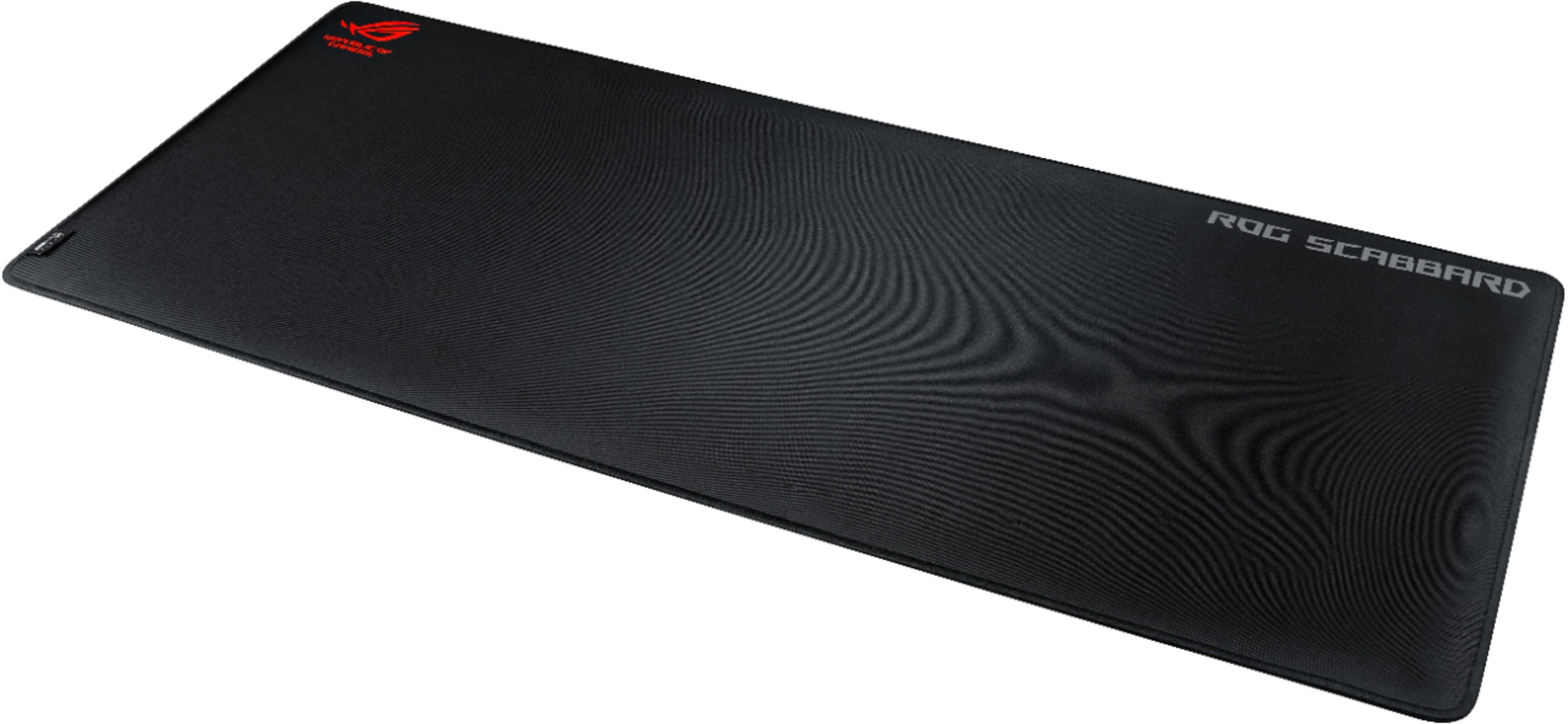 Best Buy Asus Mouse Pad Black Red Rog Scabbard