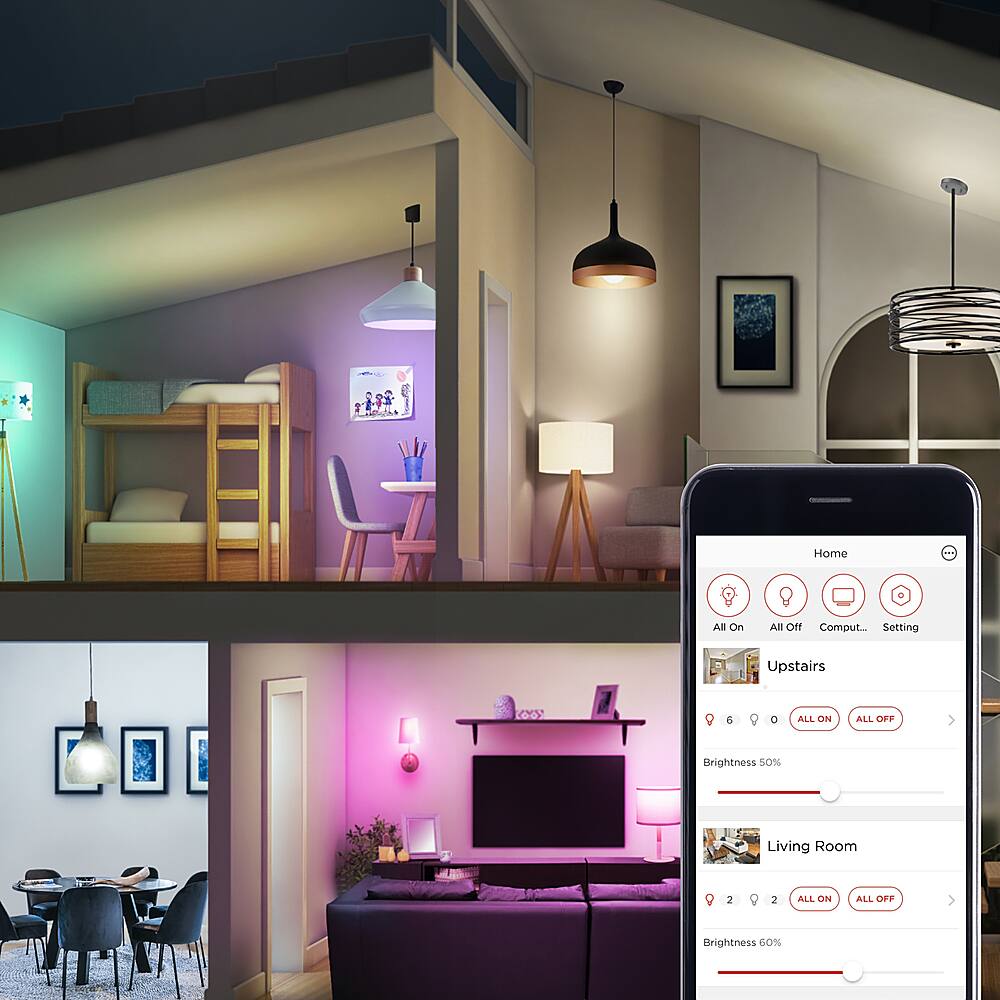 Alt View 14. Sengled - Smart A19 LED 60W Add-on Bulb Works with Amazon Alexa, Google Assistant & SmartThings - Multicolor.