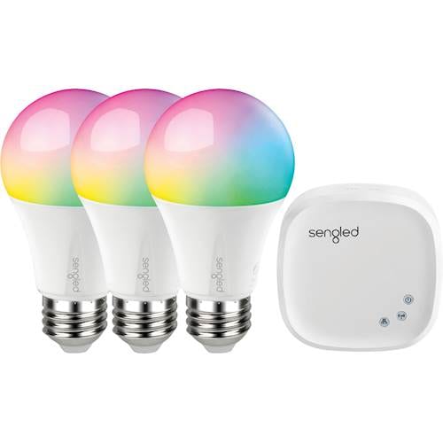 Sengled Smartsense Par38 Add On Led Light Bulb White Ss Par38nae26w Sengled Element Color Plus Smart Led A19 Starter Kit Multicolor Larger Front