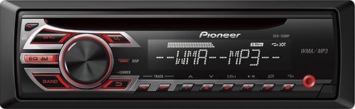 Pioneer - CD - Car Stereo Receiver - Black/Red - Larger Front