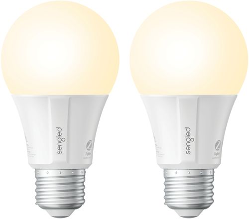 Sengled - Smart LED Soft White A19 Bulb (2-Pack) - White Only