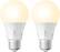 Front. Sengled - Smart LED Soft White A19 Bulb (2-Pack) - White Only.