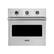 Front. Viking - Professional 5 Series 26.5" Built-In Single Electric Convection Wall Oven - Stainless Steel.