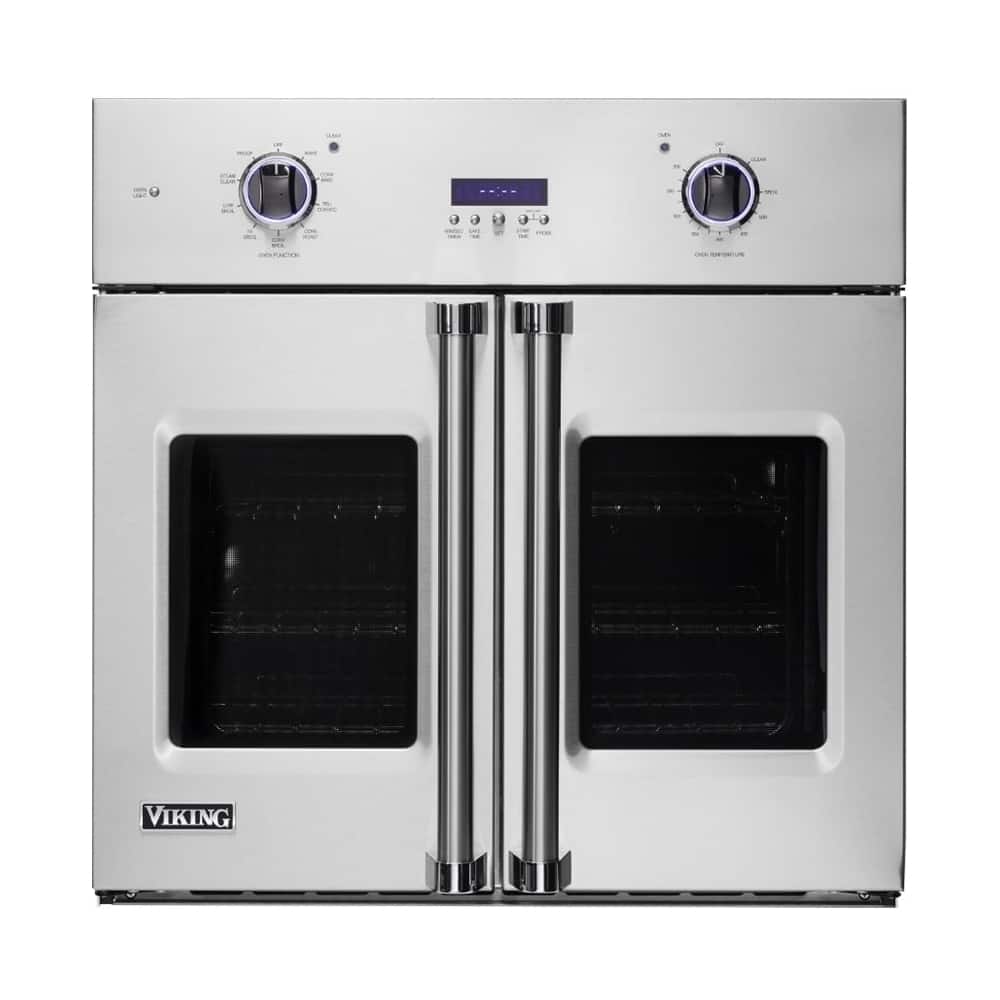 Front. Viking - Professional 7 Series 29.5" Built-In Single Electric Convection Wall Oven - Stainless Steel.