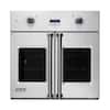 Front. Viking - Professional 7 Series 29.5" Built-In Single Electric Convection Wall Oven - Stainless Steel.