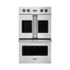 Viking - Professional 7 Series 29.5" Built-In Double Electric Convection Wall Oven - Stainless Steel