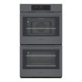 Front Zoom. Bosch - 30" Built-In Double Electric Convection Wall Oven - Black stainless steel.