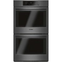 Bosch - 800 Series 30" Built-In Electric Convection Double Wall Oven - Black Stainless Steel - Front_Zoom