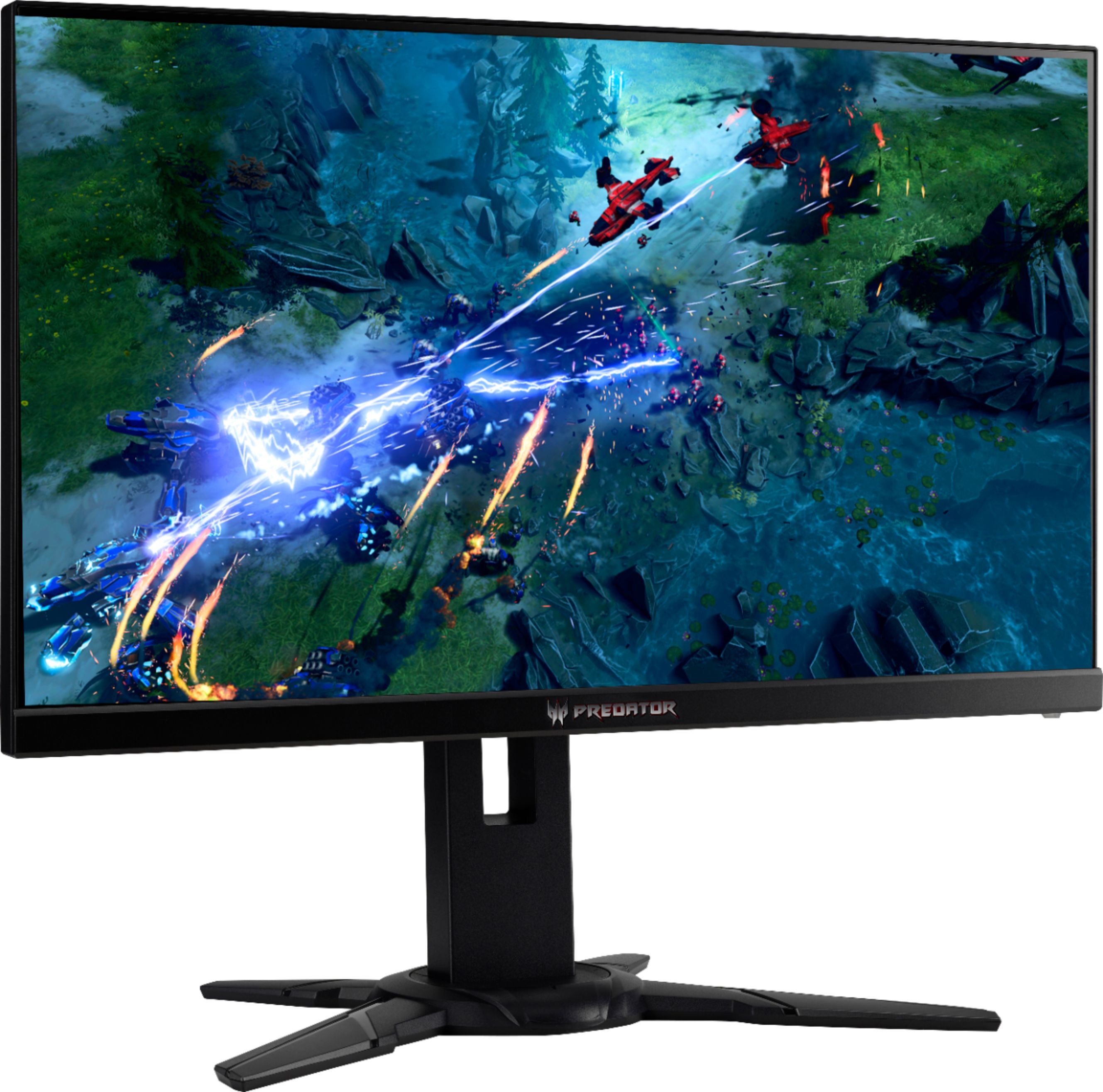 Angle View: Acer - Predator XB272 27" LED FHD G-SYNC Monitor (DisplayPort, HDMI, USB) - Black