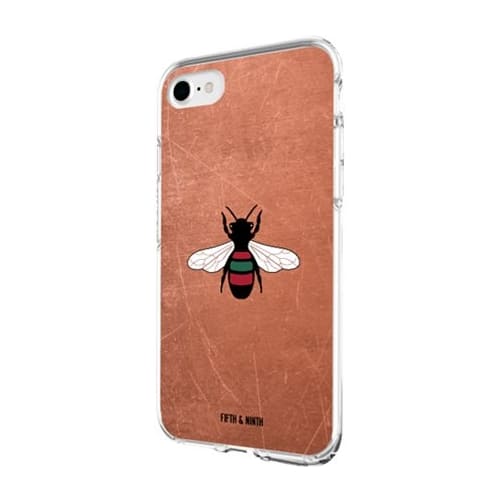 queen bee case for apple iphone 6, 6s and 7 - white/brown/black