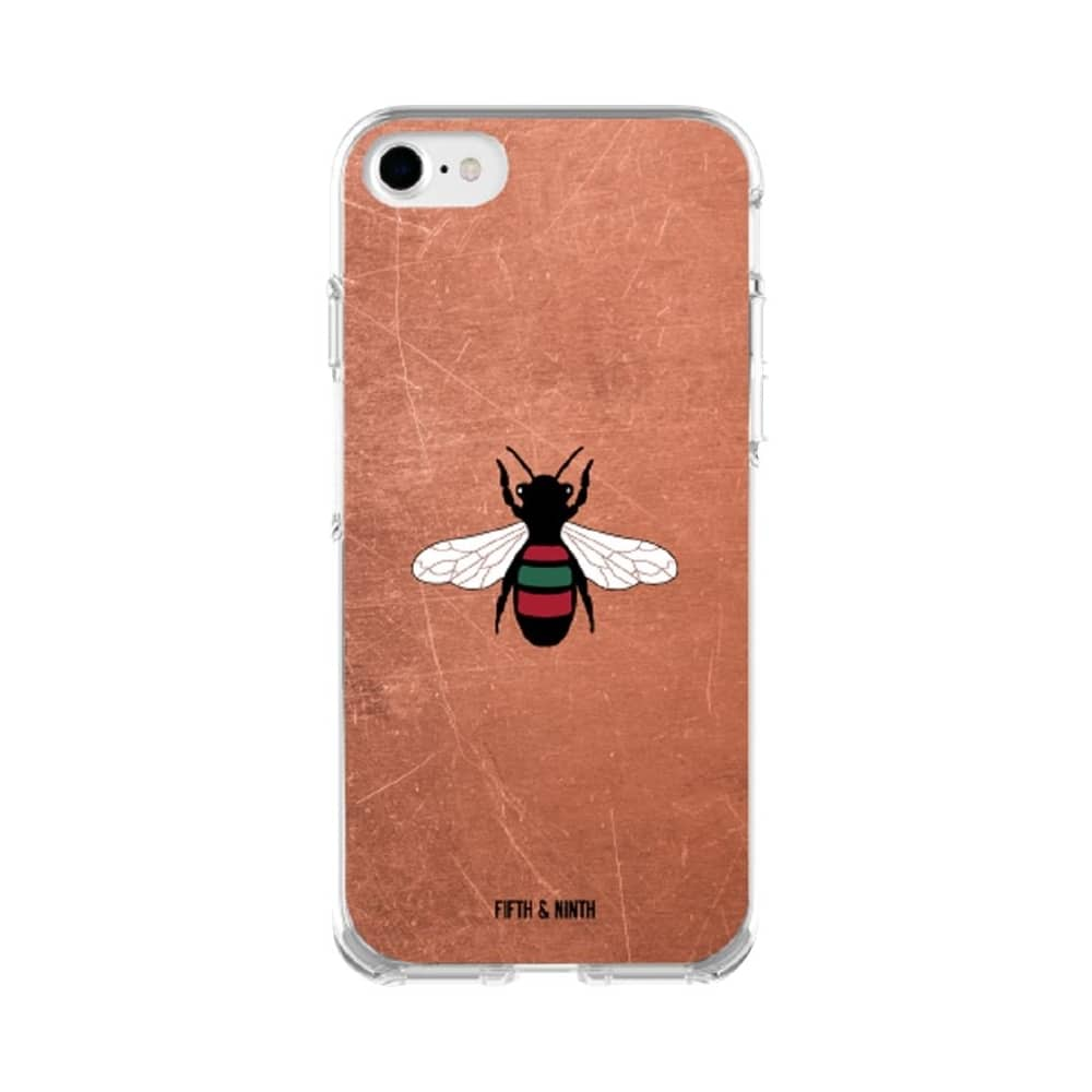 queen bee case for apple iphone 6, 6s and 7 - white/brown/black