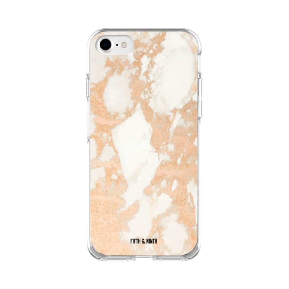 copper lux case for apple iphone 6, 6s and 7 - white/copper copper lux case for apple iphone 6, 6s and 7 - white/copper