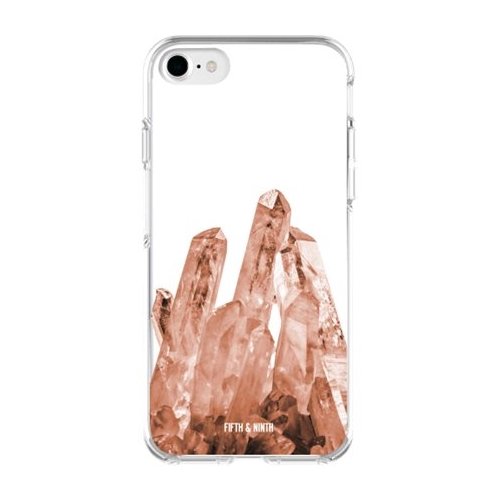 case for apple iphone 6, 6s, 7 and 8 - pink/transparent