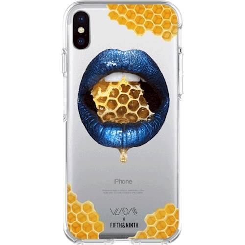 vladamua x and xs fifth & ninth case for apple iphone x and xs - honey comb