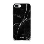 Front. Fifth & Ninth - The Stone Cold Collection Case for Apple® iPhone® 6 Plus, 6s Plus, 7 Plus and 8 Plus - White/Black.