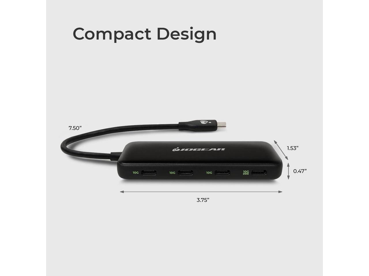 Compact Design  
7.50"  
1.53"  
0.47"  
3.75"  
10G  
10G  
10G  
10G