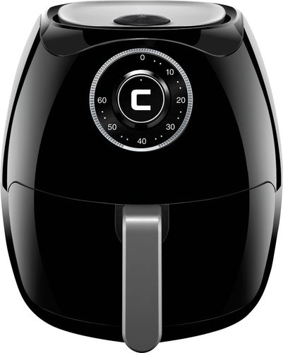 CHEFMAN - 6.5L Analog Air Fryer - Black/Stainless Steel was $139.99 now $91.99 (34.0% off)