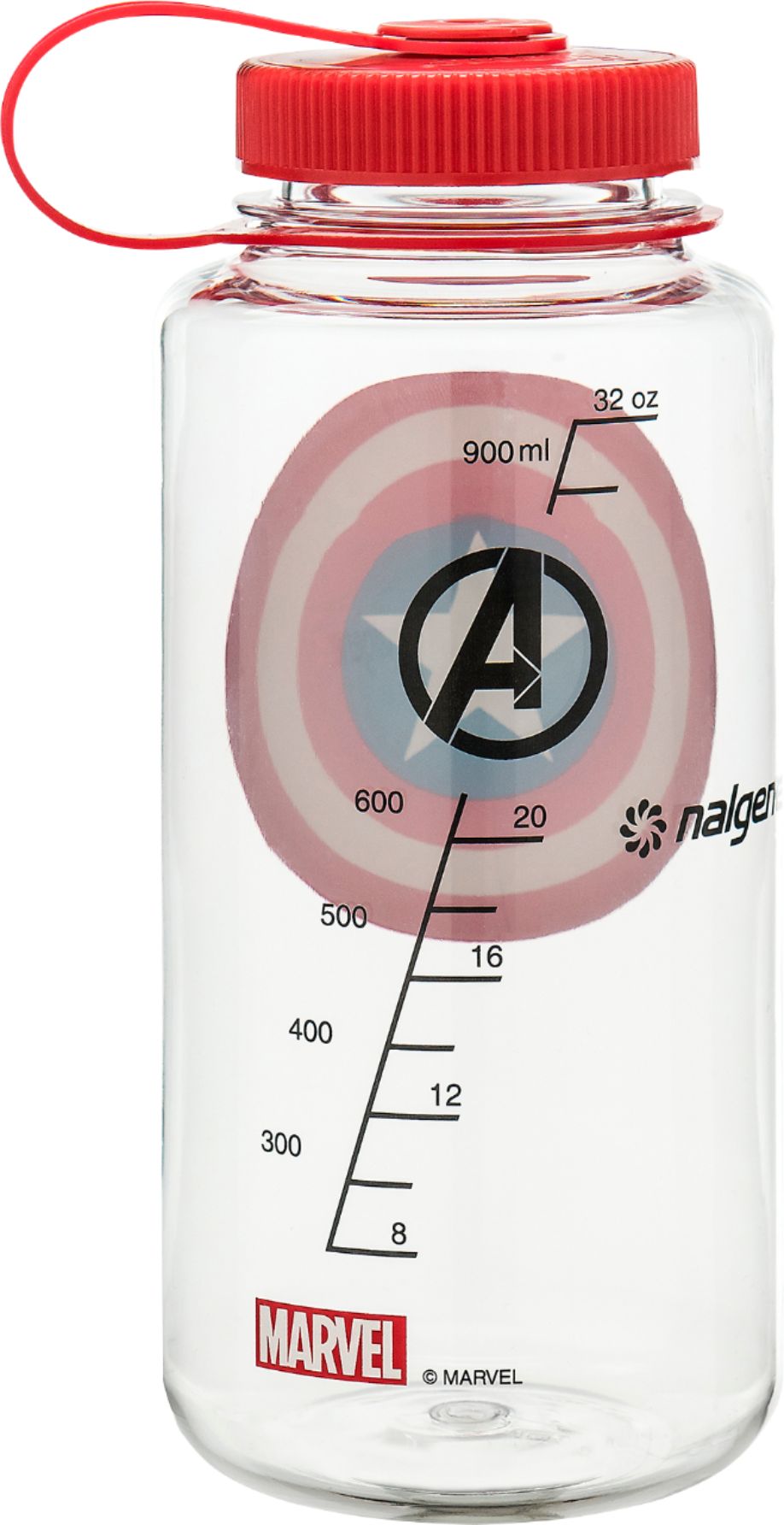 Best Buy: Nalgene Marvel Captain America 32-Oz. Water Bottle Clear