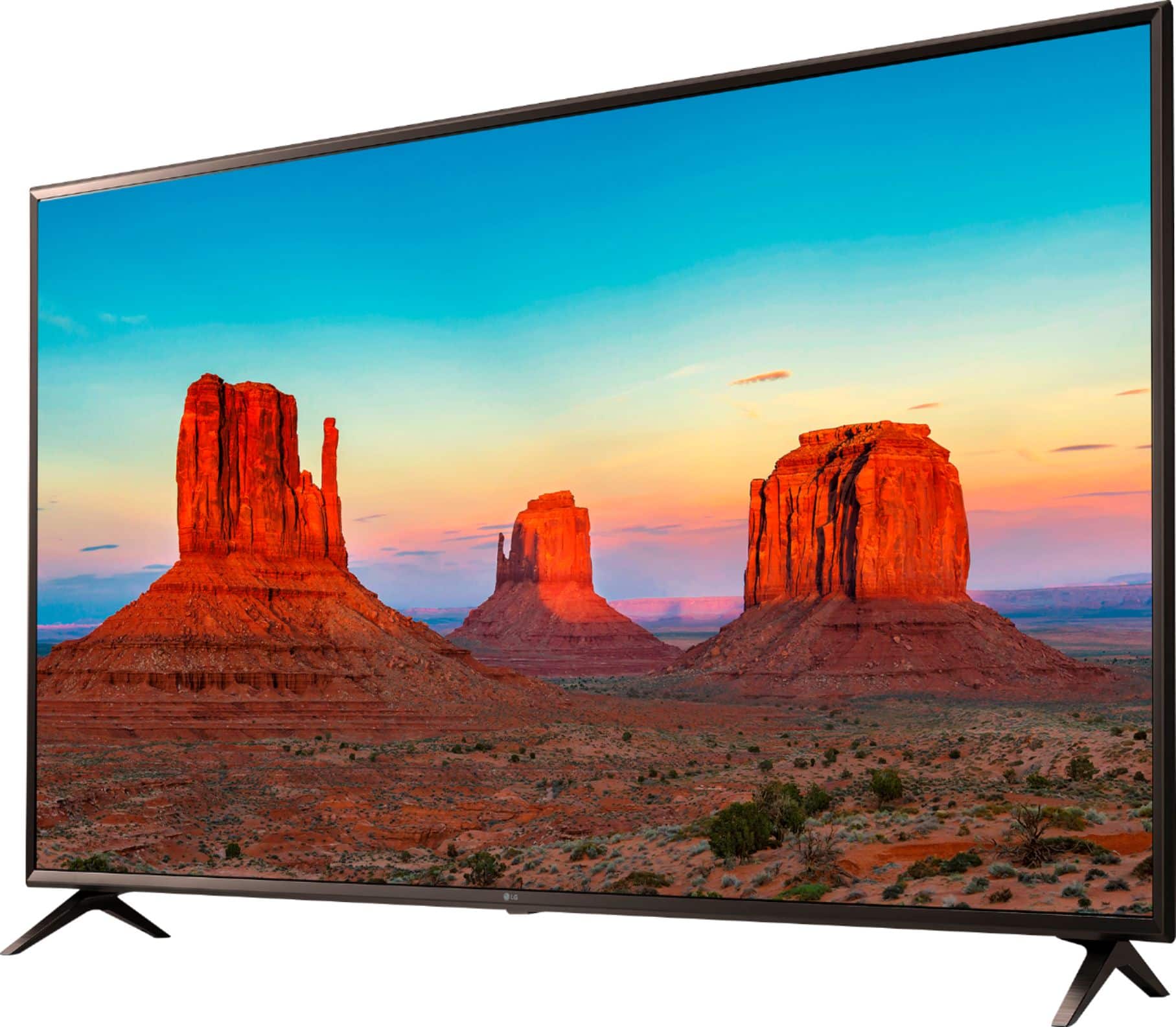Left. LG - 65" Class - LED - UK6300 Series - 2160p - Smart - 4K UHD TV with HDR.
