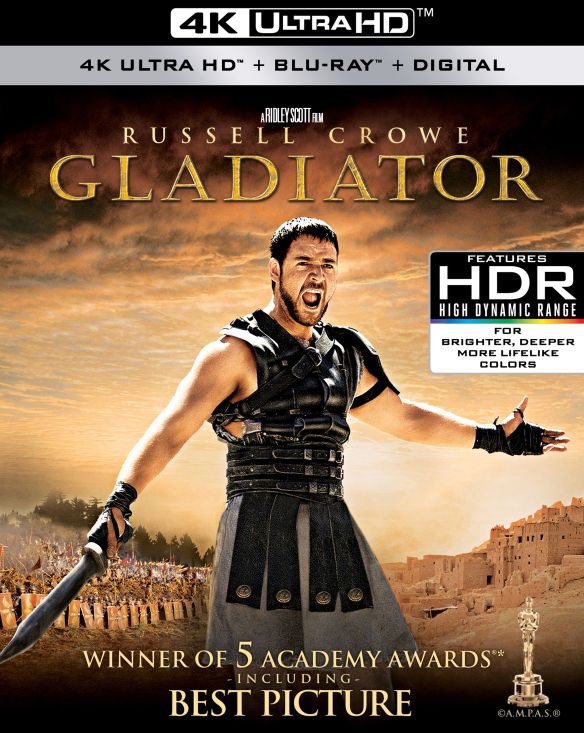 Gladiator [4K Ultra HD Blu-ray/Blu-ray] [2000] was $22.99 now $14.99 (35.0% off)