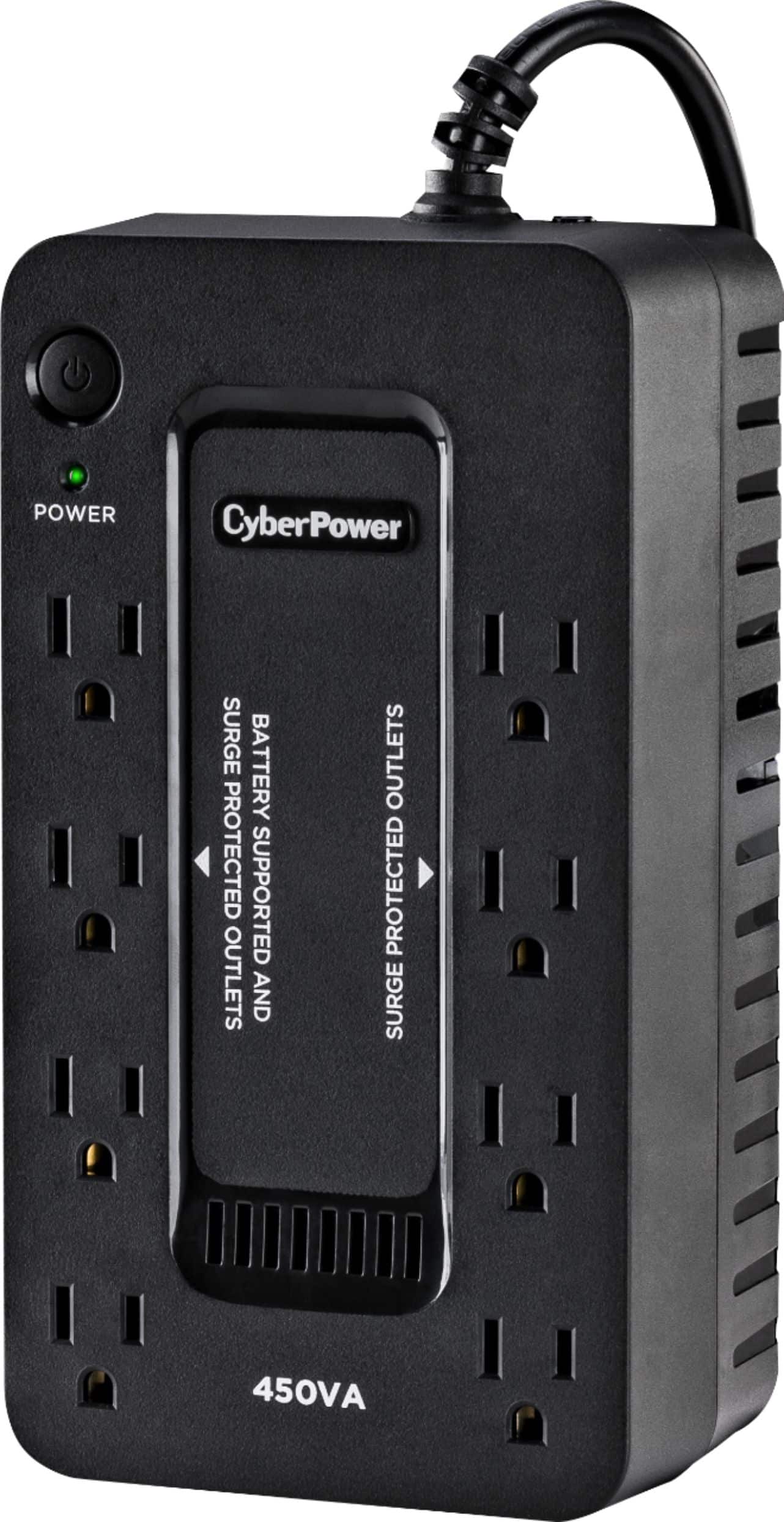 Alt View 12. CyberPower - 450VA Battery Back-Up System - Black.