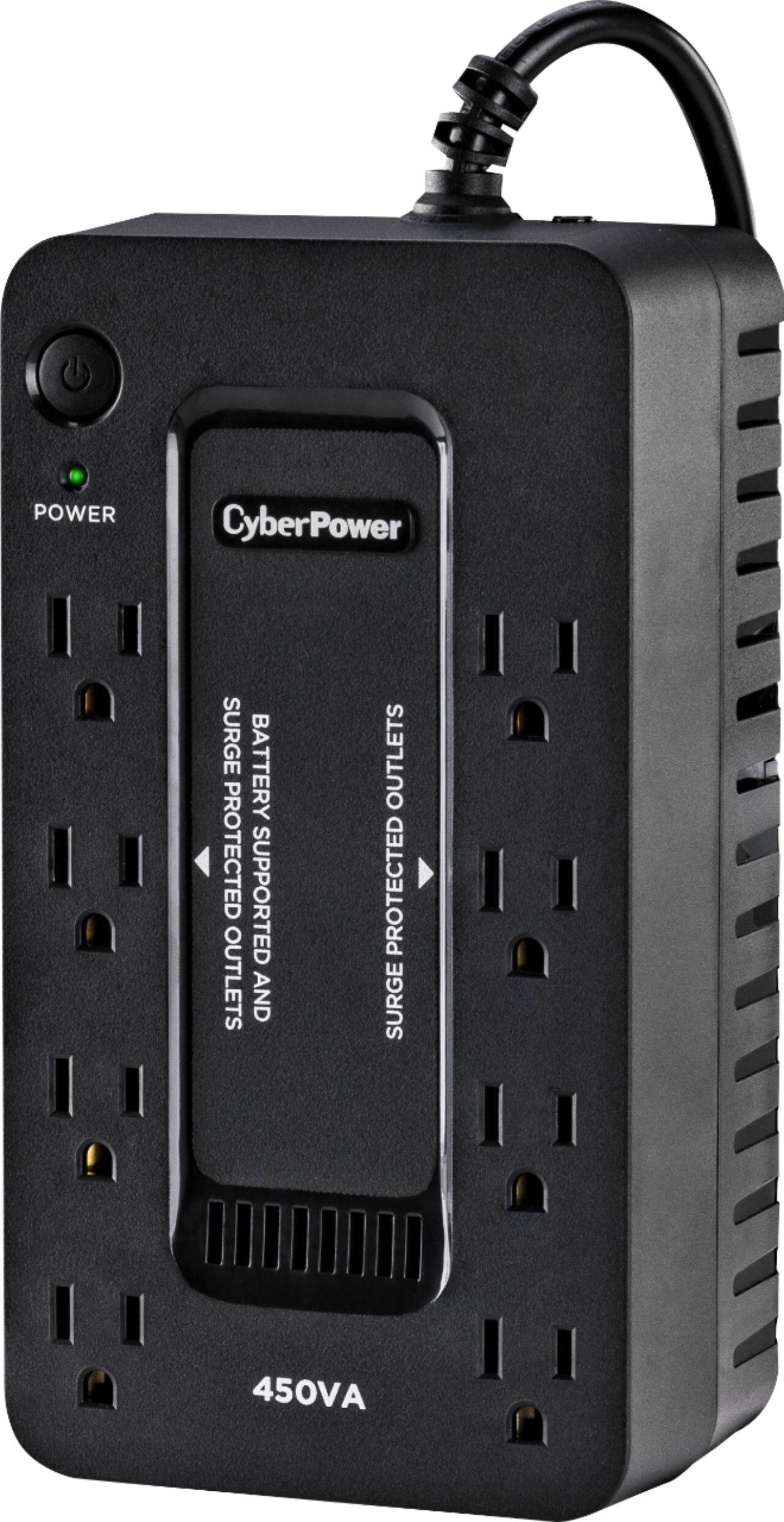 Alt View 12. CyberPower - 450VA Battery Back-Up System - Black.