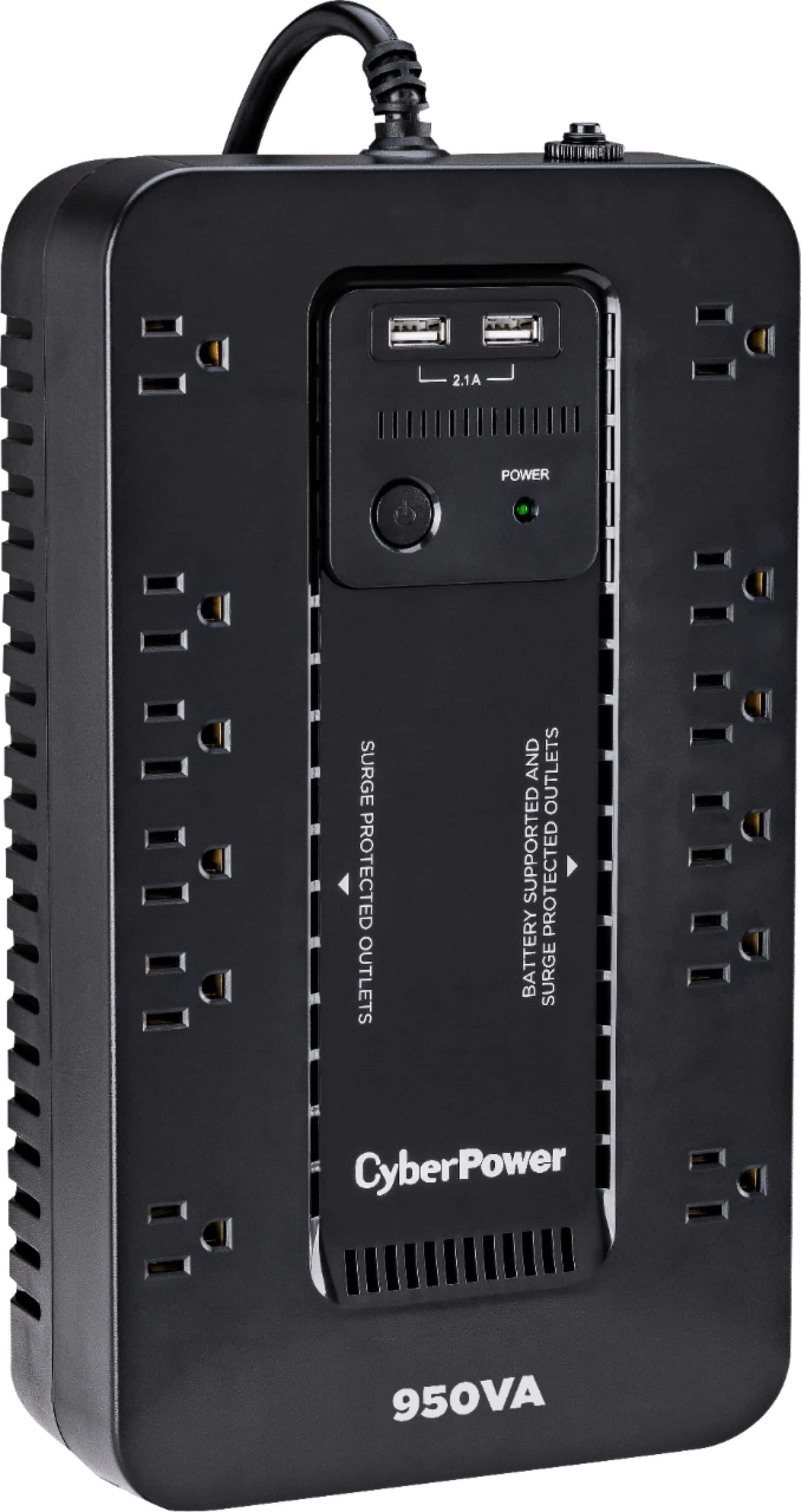 CyberPower - 950VA Battery Back-Up System - Black - Front_Zoom
