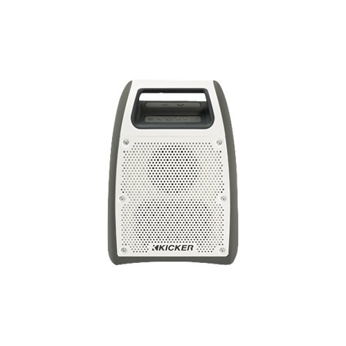 KICKER - Bullfrog BF200 Portable Bluetooth Speaker - Gray\White