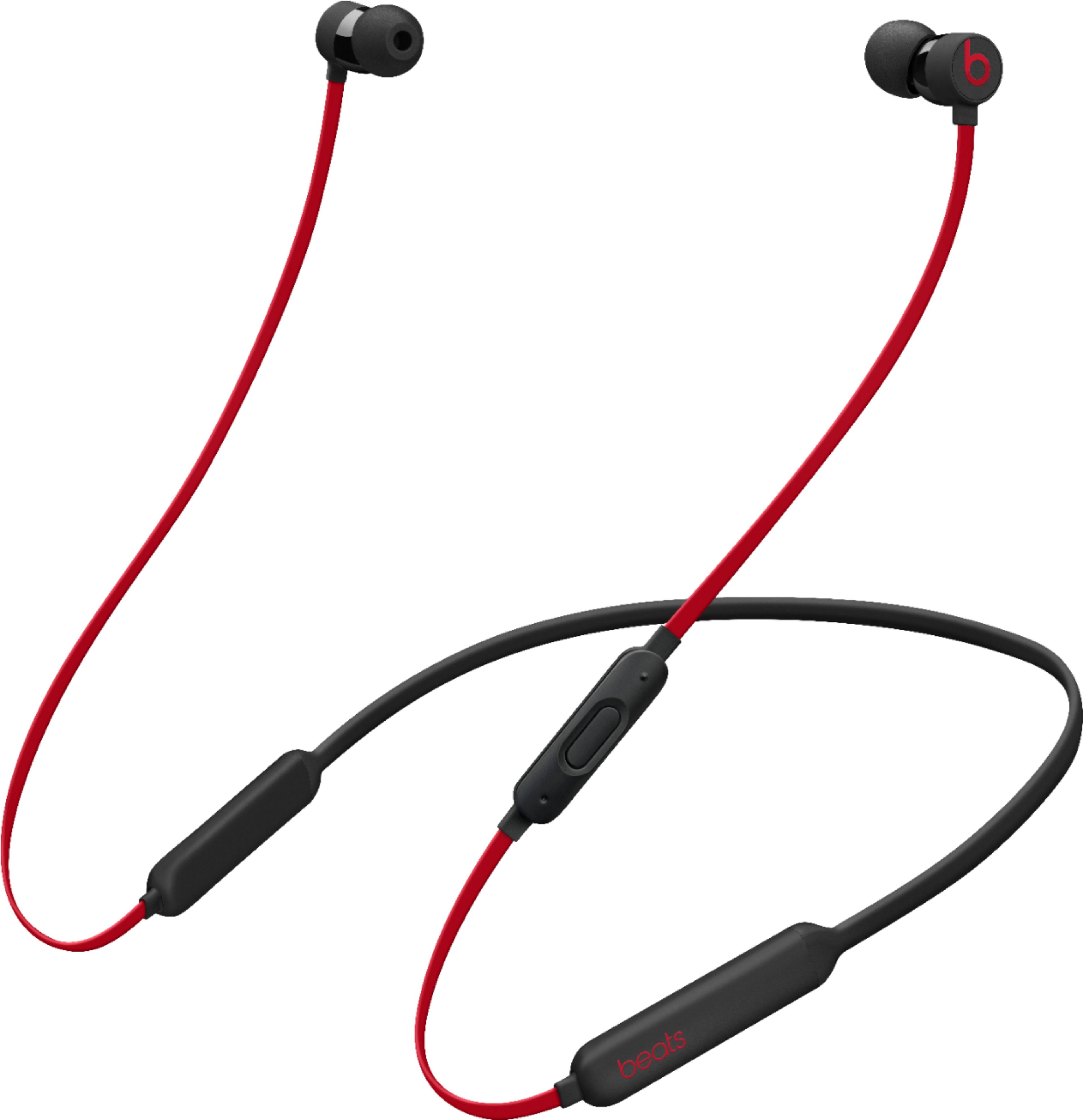 Left. Beats - BeatsX Earphones - The Beats Decade Collection - Defiant Black-Red.