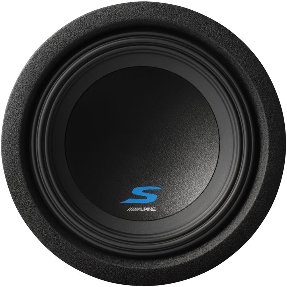 Best Buy Alpine 8" SingleVoiceCoil Subwoofer Black SW8D4