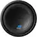 Front. Alpine - 12" Dual-Voice-Coil 2-Ohm Subwoofer - Black.