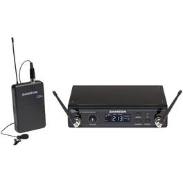 Samson - Concert 99 80-Channel UHF Wireless Condenser Lavalier Microphone System - Black