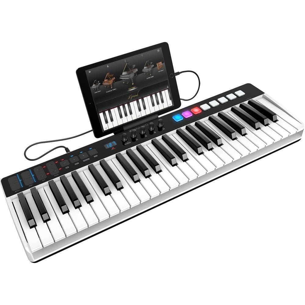 Alt View 11. IK Multimedia - iRig Keys I/O 49-Key MIDI Controller - Black/White.