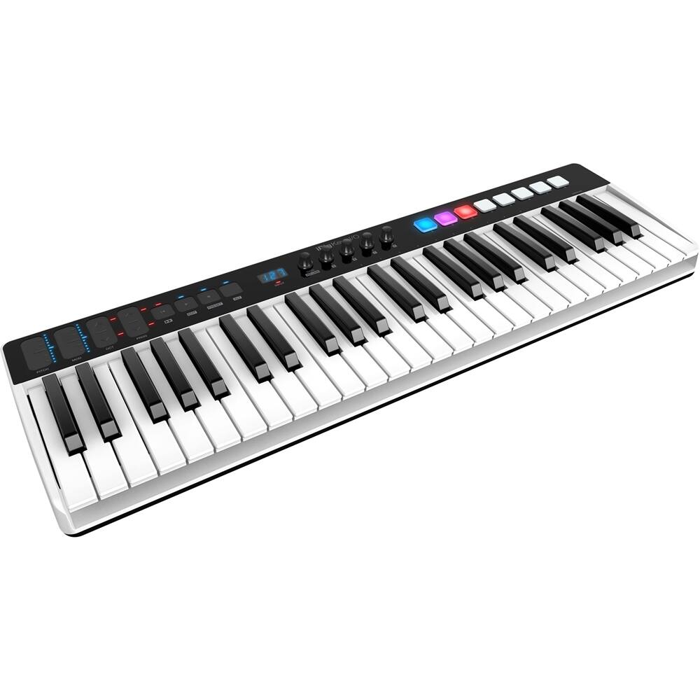 Left. IK Multimedia - iRig Keys I/O 49-Key MIDI Controller - Black/White.