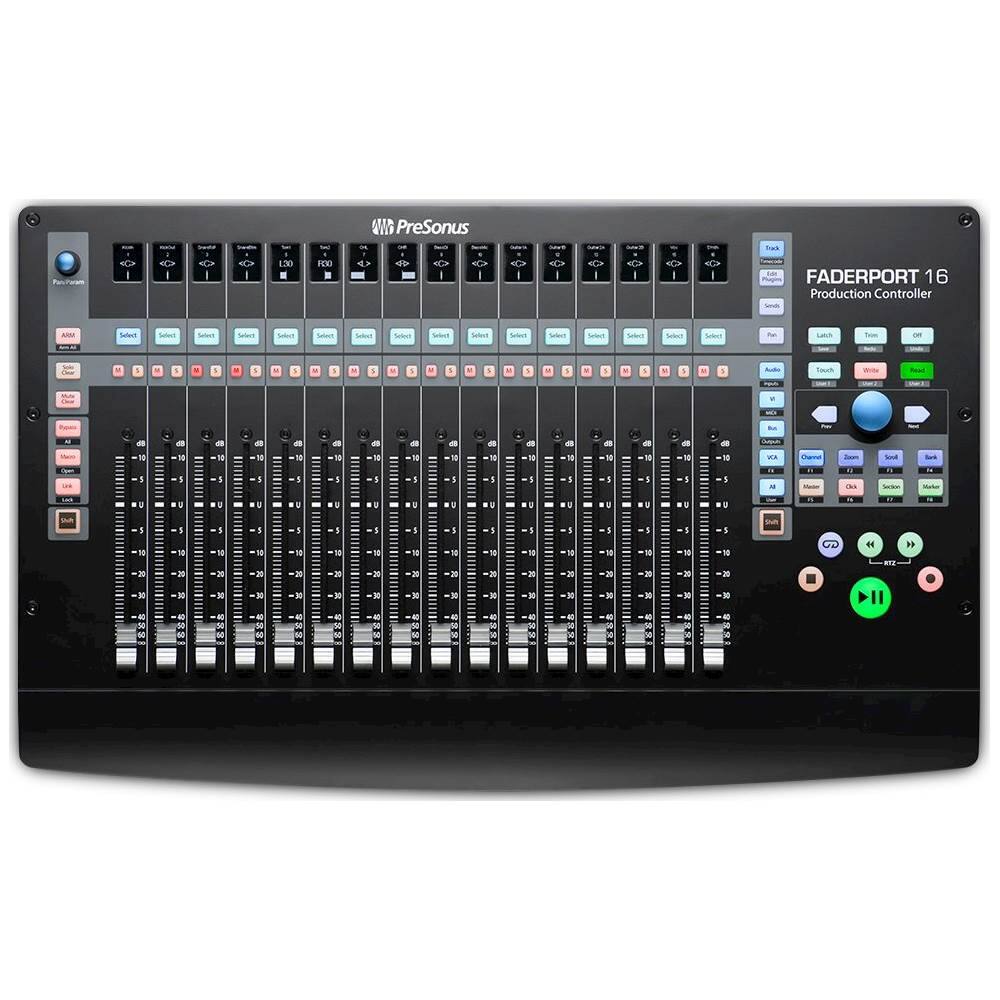 Front. PreSonus - FaderPort 16 Production Controller - Black.