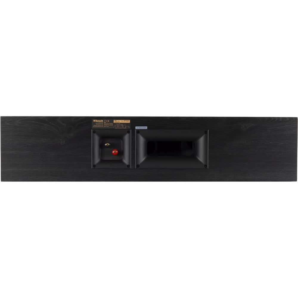 Back View: Klipsch - Reference Premiere Quad 5-1/4" 600-Watt Passive 3-Way Center-Channel Speaker - Ebony